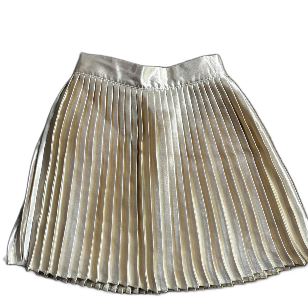 Janie and Jack Gold pleated skirt Size 4